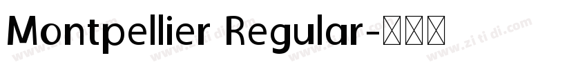 Montpellier Regular字体转换